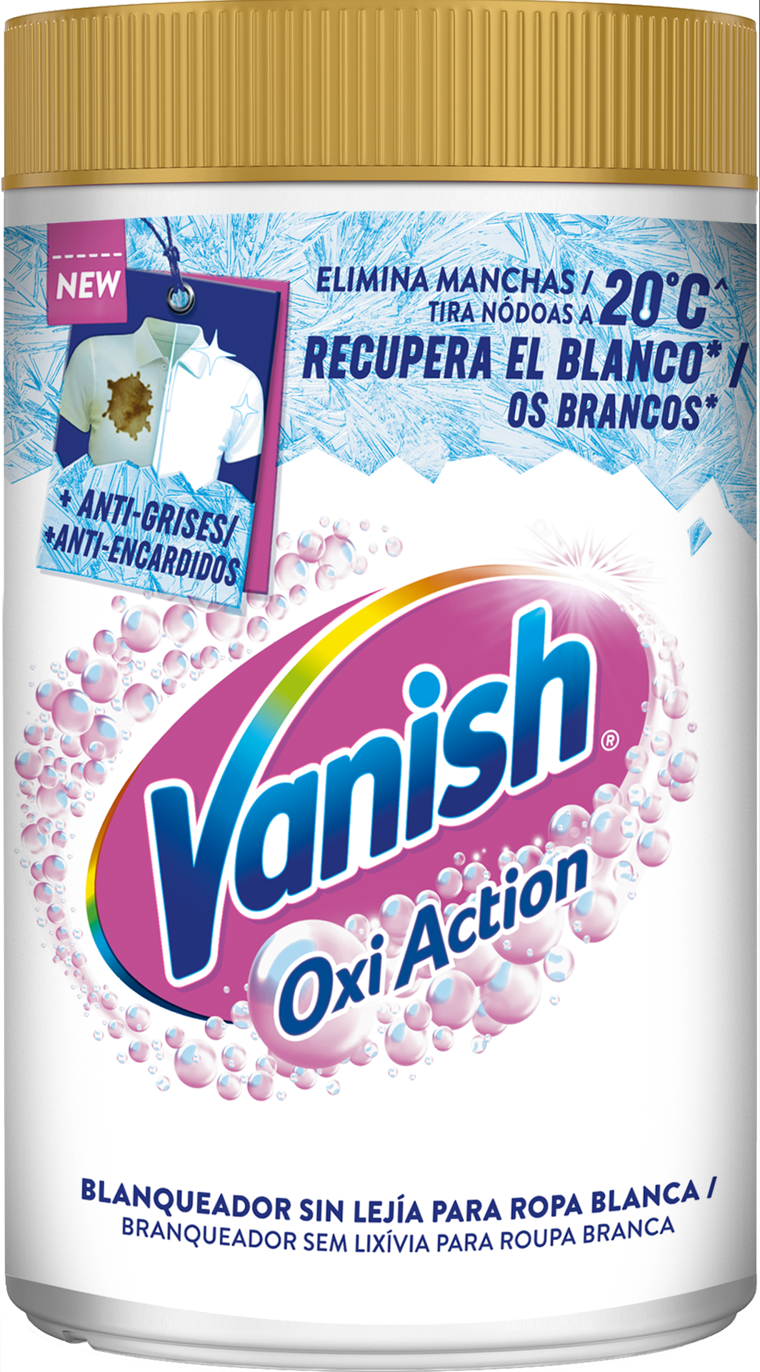 1450g Oxi Action Pó Potenciador de Lavagem para Roupa Branca