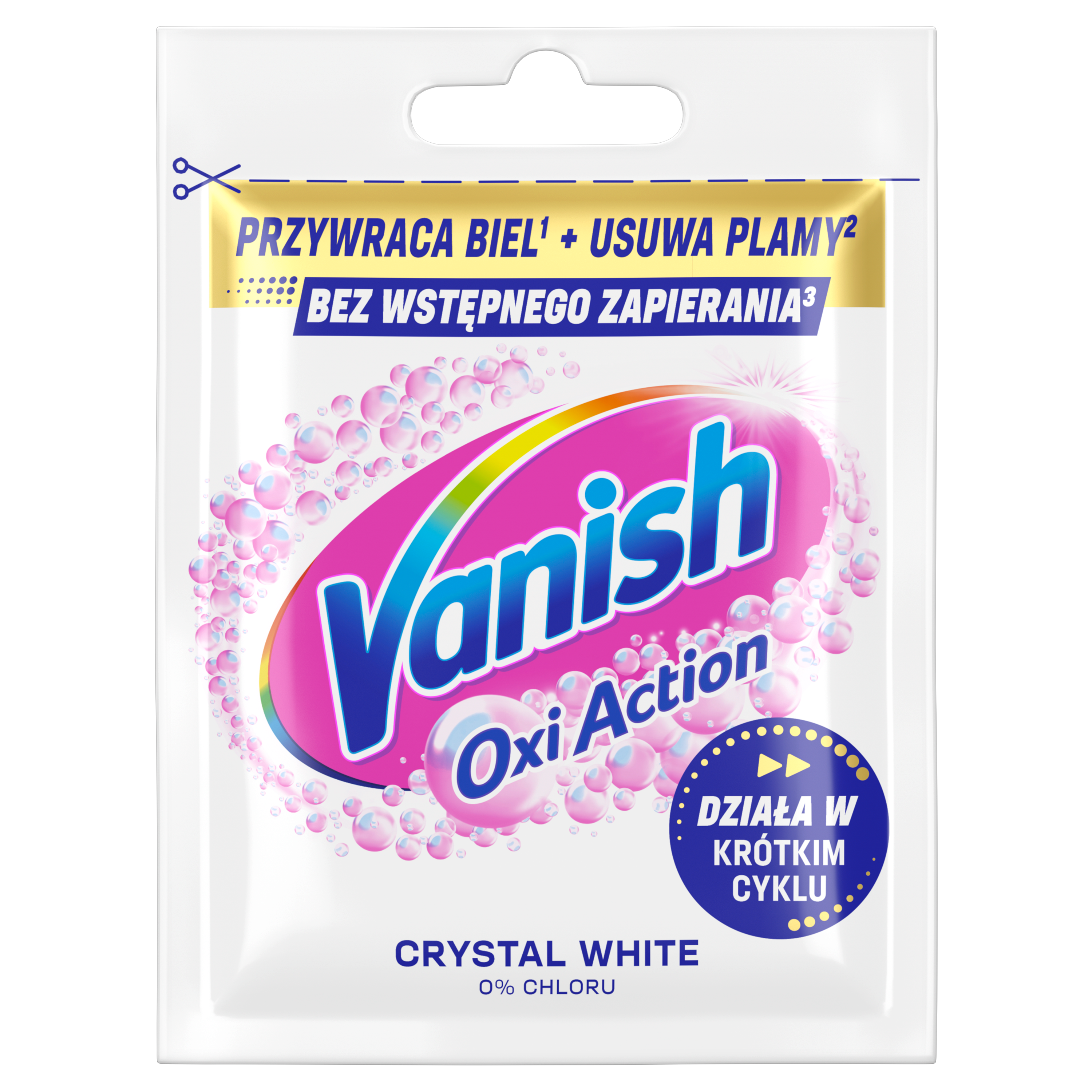 Proszek Vanish Oxi Action wielofunkcyjny odplamiacz do białych tkanin 30 g