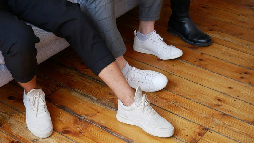 Cleaning the trainers