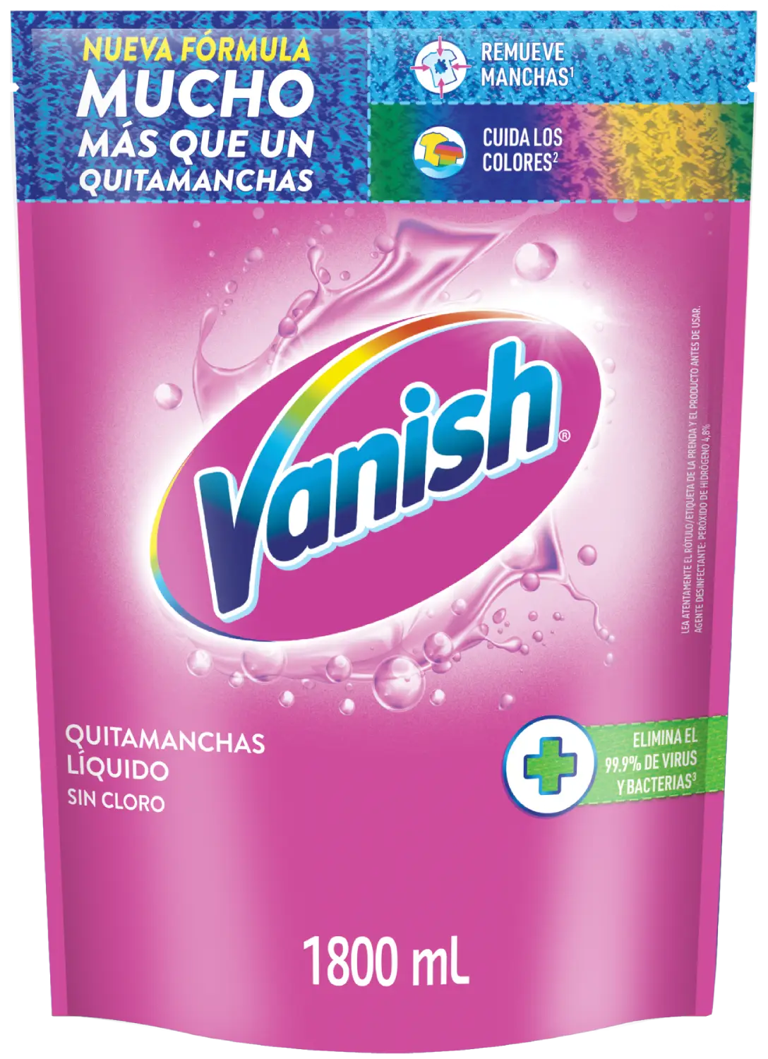 Vanish Quitamanchas Liquido Rosa