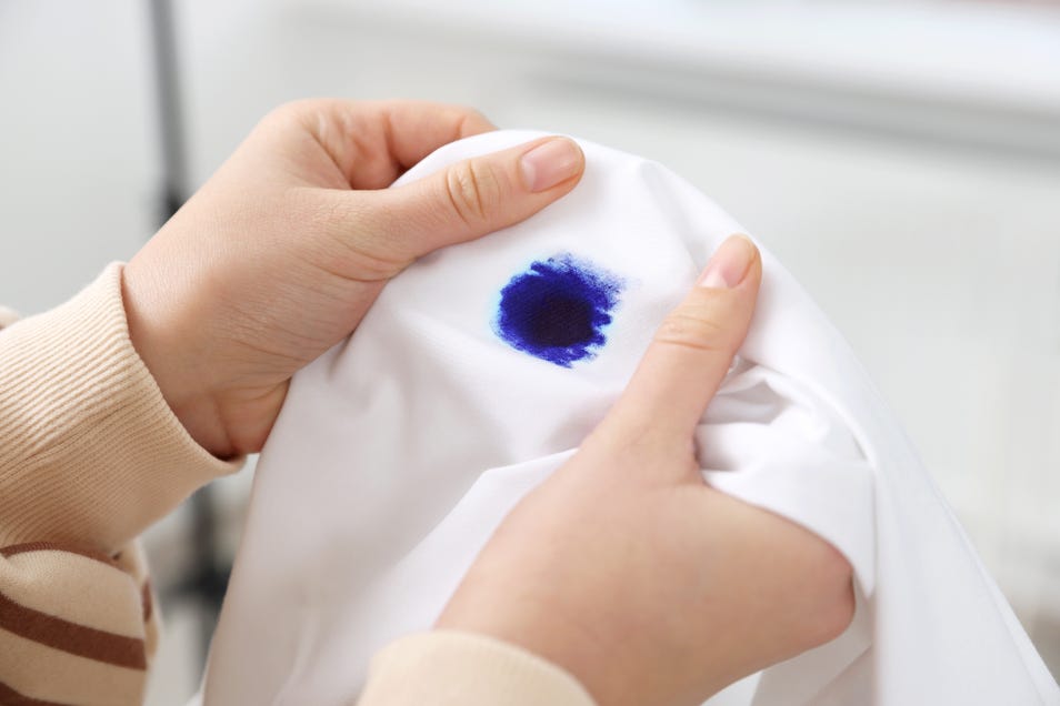 erase ink stains with vanish