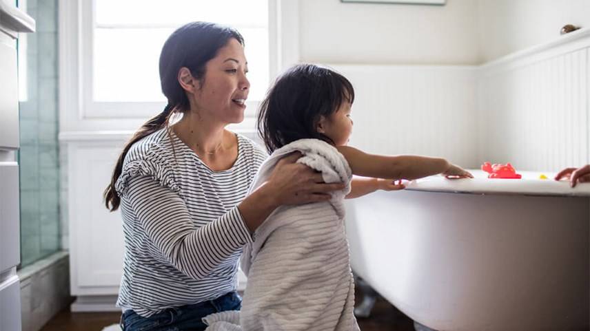 Vlekken van melkformule