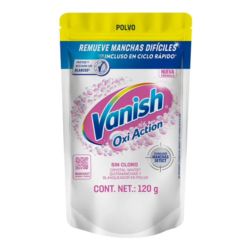 Vanish® Quitamanchas en Polvo para ropa blanca de 120 g