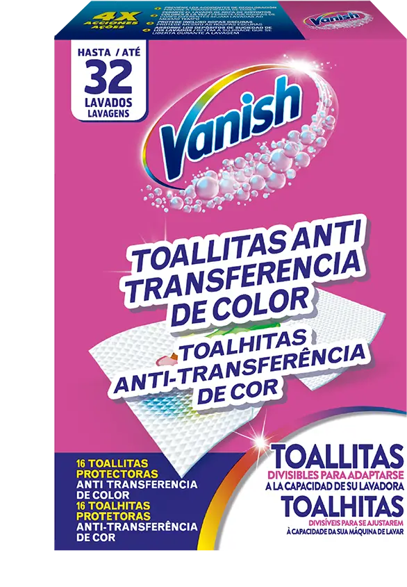 Vanish Toalhitas Anti-Transferência