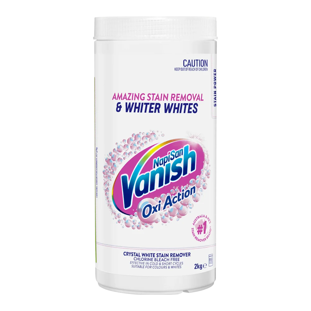 Vanish Napisan Oxi Action Crystal White Stain Remover Powder 2kg