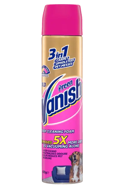 Vanish Preen Gold 3in1 Deep Cleaning Carpet Foam 600g