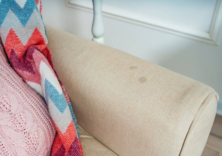 Entfernung von Flecken aus Polstern