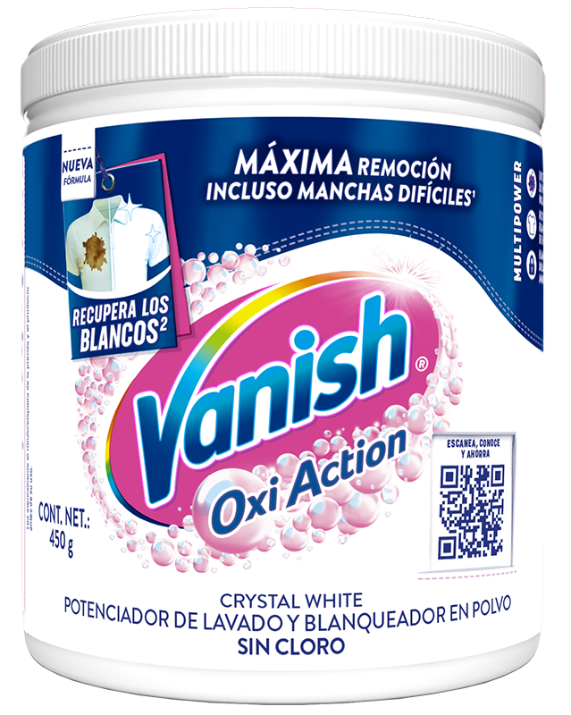 Vanish® Quitamanchas en Polvo para ropa blanca de 450 g