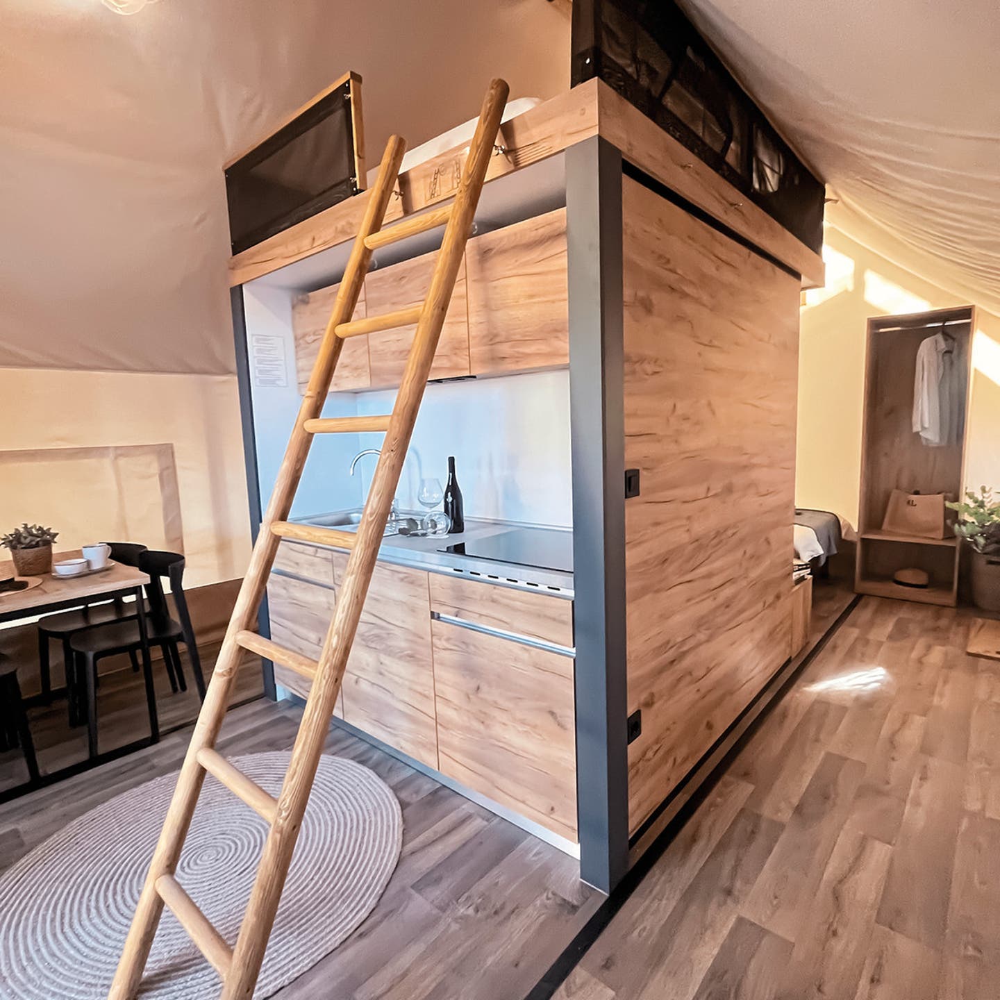 Wohnbeispiel Glamping-Zelt