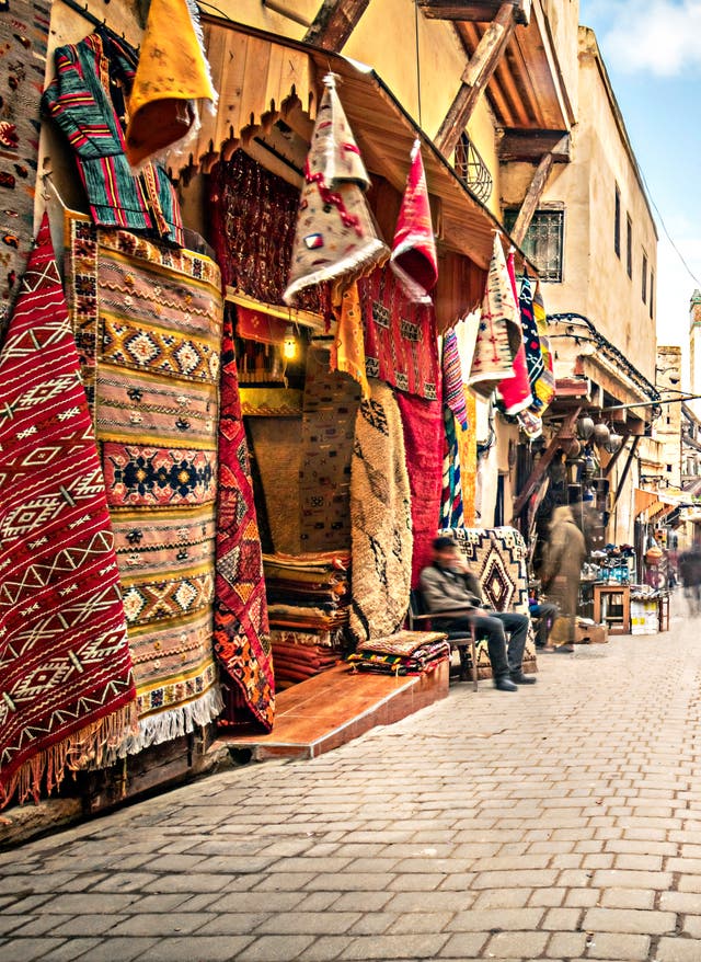 Souks an der Küste Marokkos