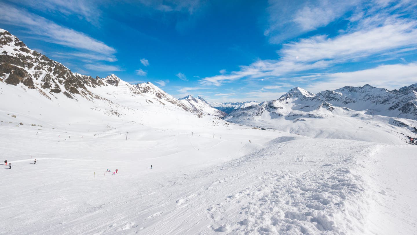 Skilandschaft in Tirol