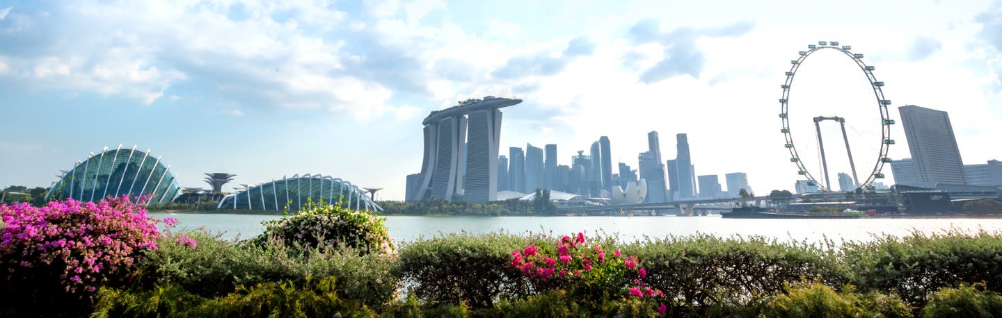 Blick auf Singapur