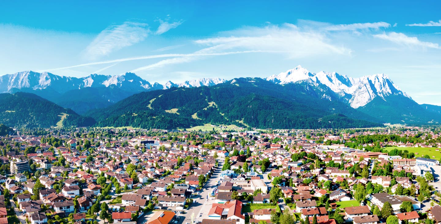 Blick auf Garmisch-Partenkirchen