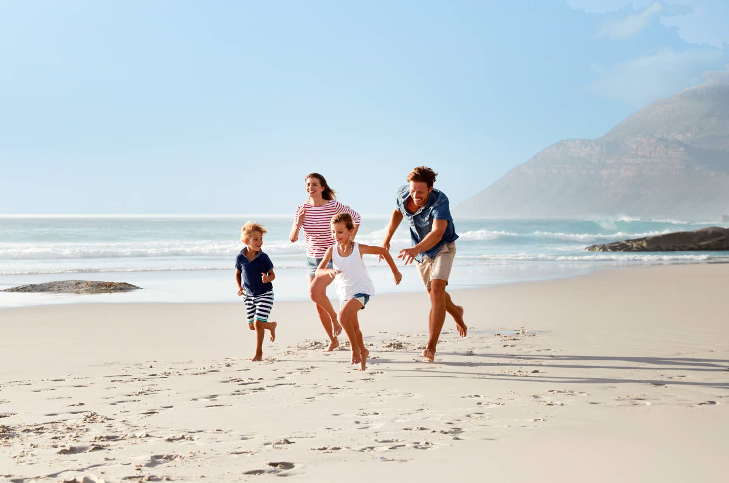 Familie am Strand