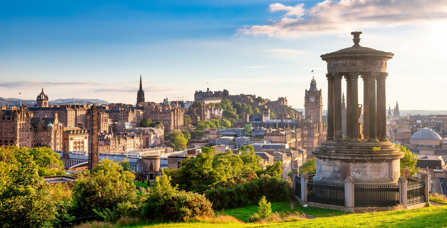 Blick auf Edinburgh