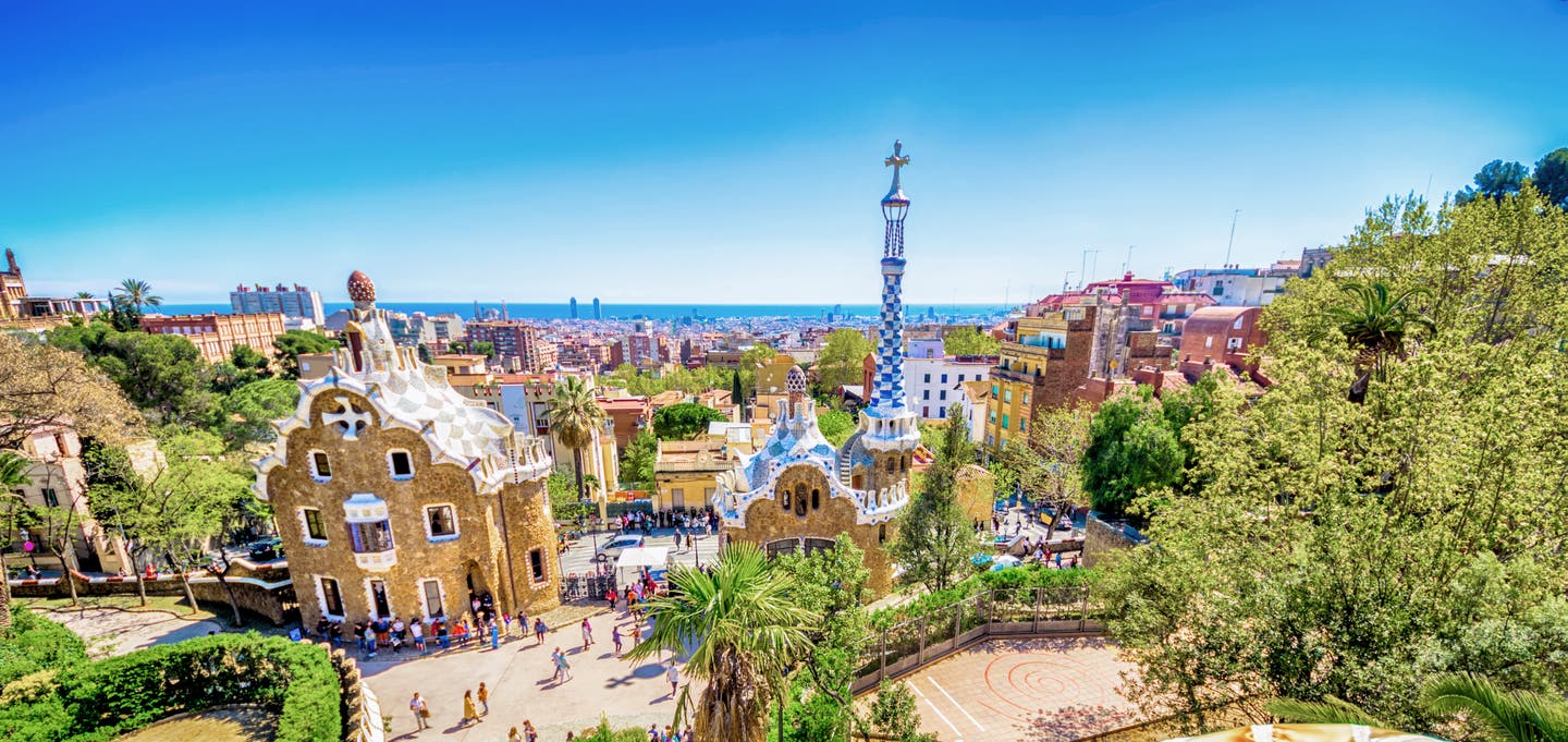 Blick auf die Altstadt von Barcelona