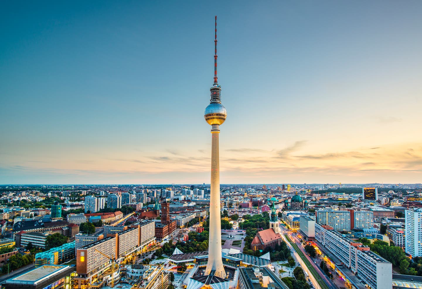 Skyline von Berlin mit Fernsehturm