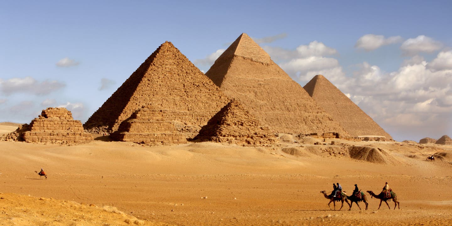 Die Pyramiden von Gizeh in Ägypten