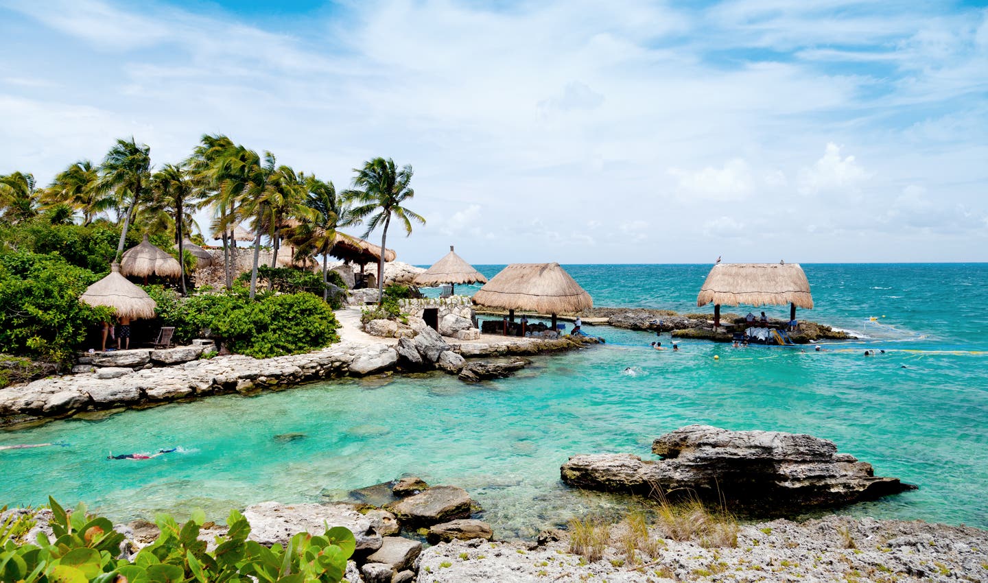 Idyllische Bucht in Cancun