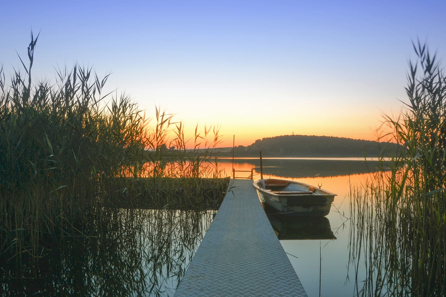 Romatischer See in Brandenburg