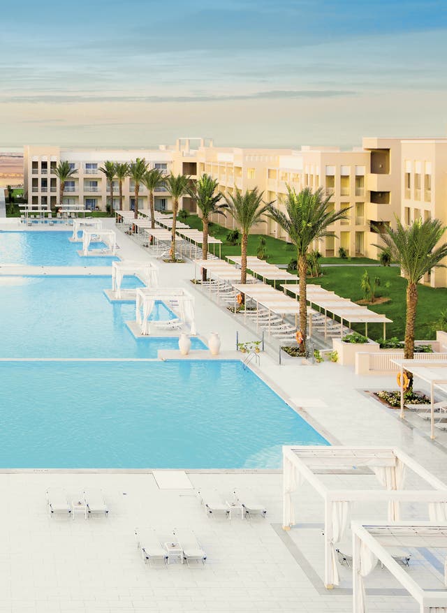 Red-Star-Hotels Poolbereich des Jaz Aquaviva im ägyptischen Hurghada