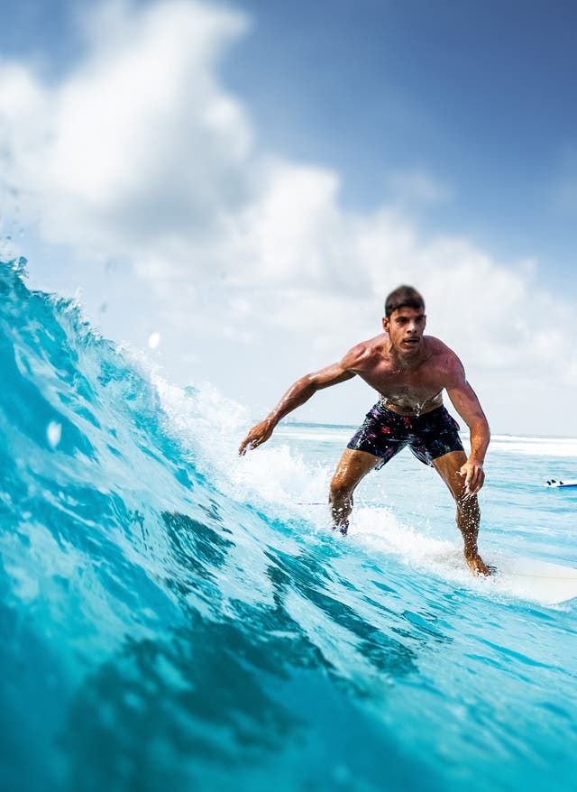 Surfen auf den Malediven