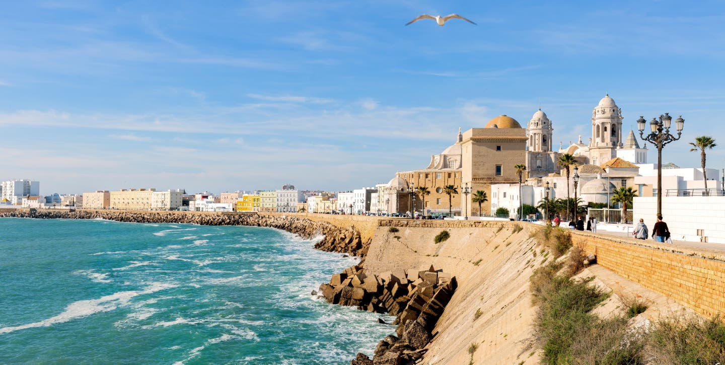 Strandpromenade in Cadiz