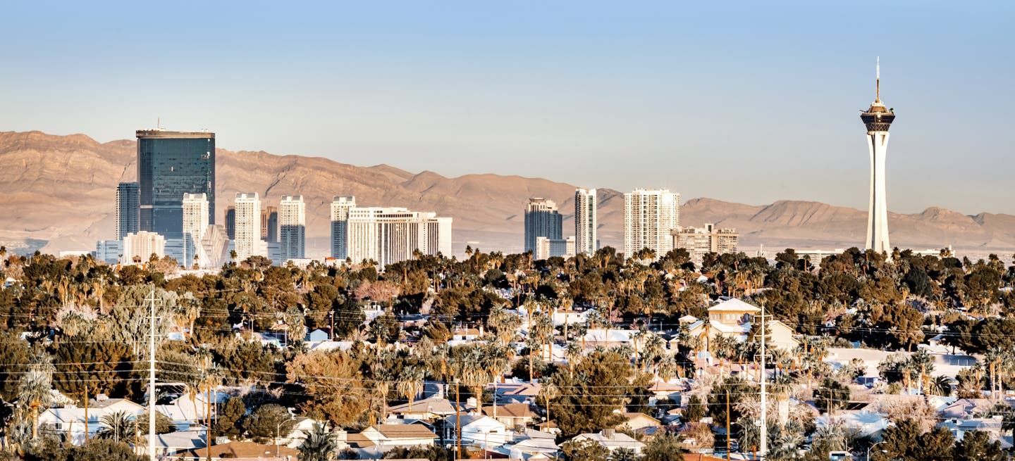 Blick auf die Skyline von Las Vegas