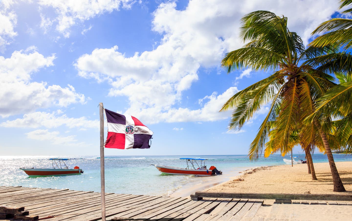 Karibik Strand in der Dominikanischen Republik 