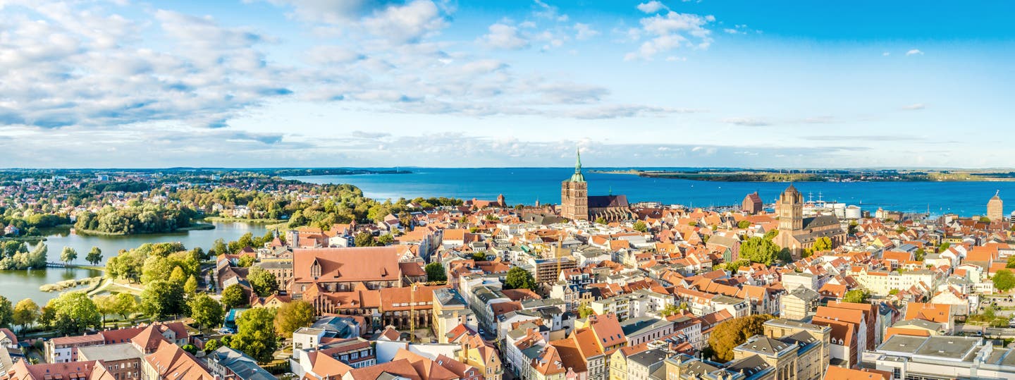 Blick auf Stralsund