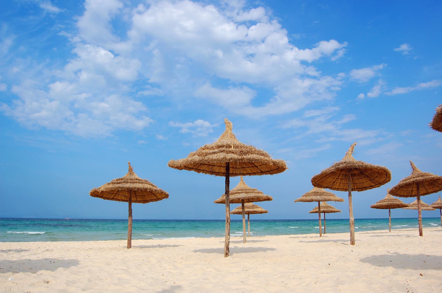 Strand in Jierba, Tunesien