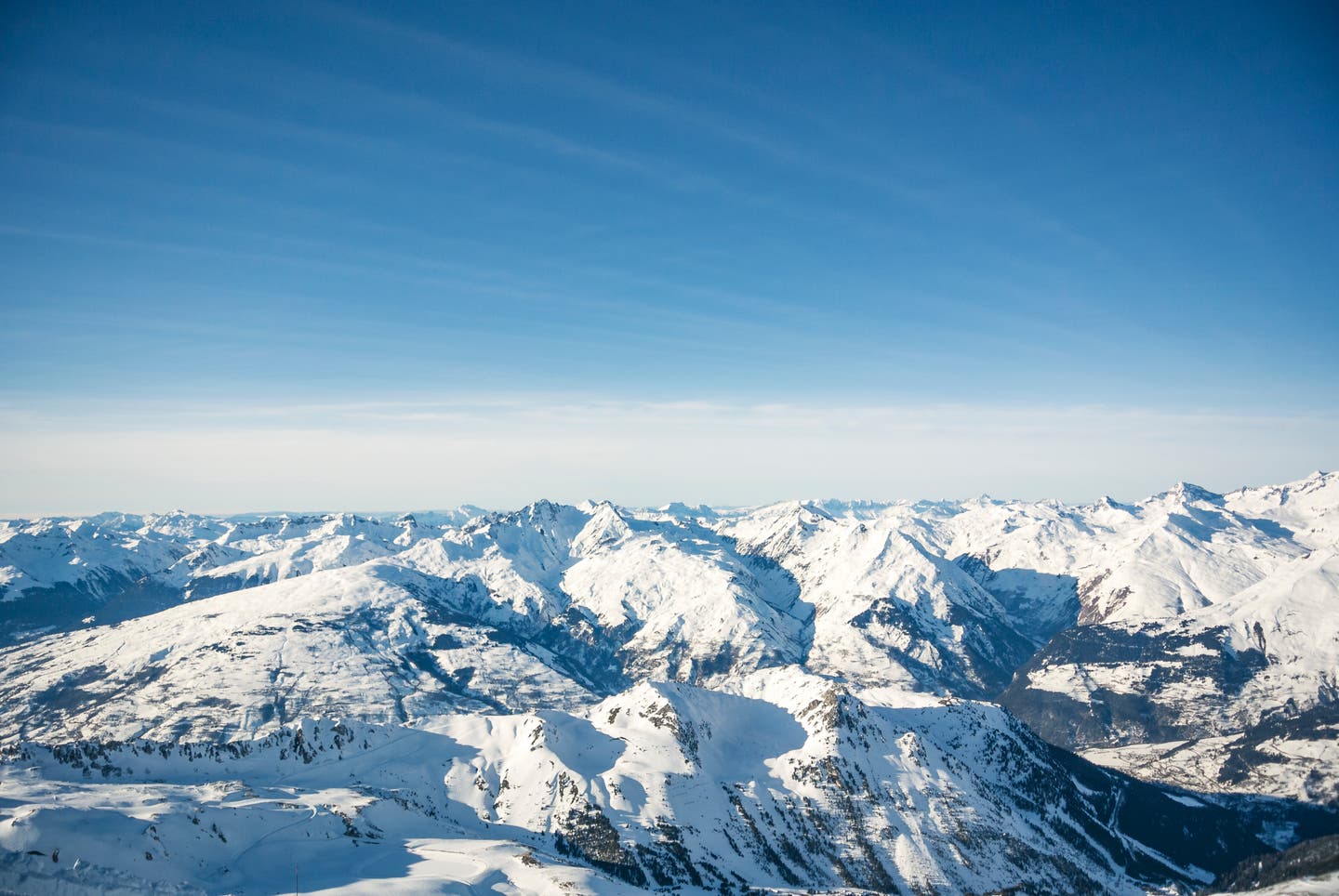 Savoyer Alpen, Frankreich, Blick auf Gebirgskette