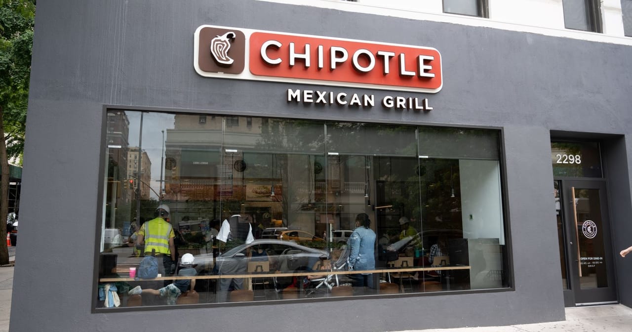 Chipotle's shares soared on a report that Starbucks may buy the company.