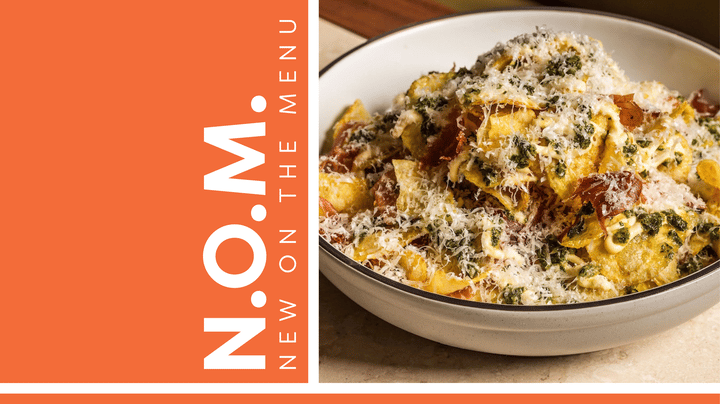 FoodWireDaily — New on the Menu: Mediterranean nachos and matcha crème brûlée
