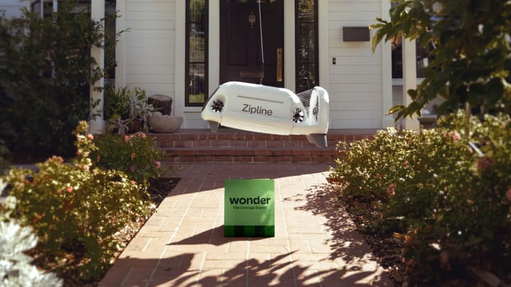FoodWireDaily — Wonder partners with Zipline for drone delivery in Texas
