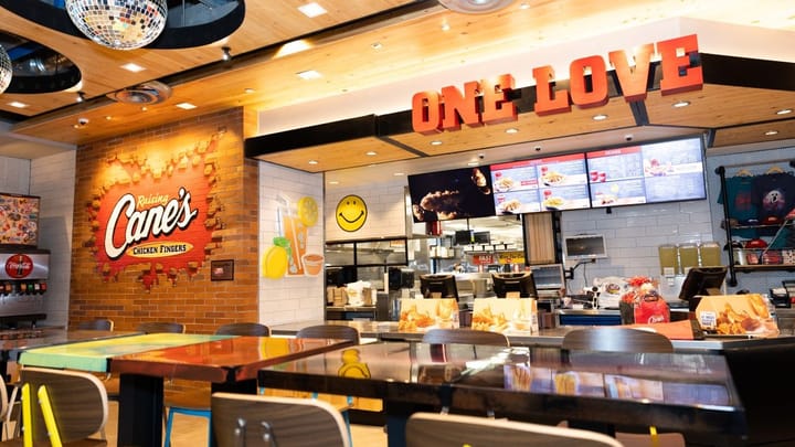 Raising Cane’s has opened its first airport location