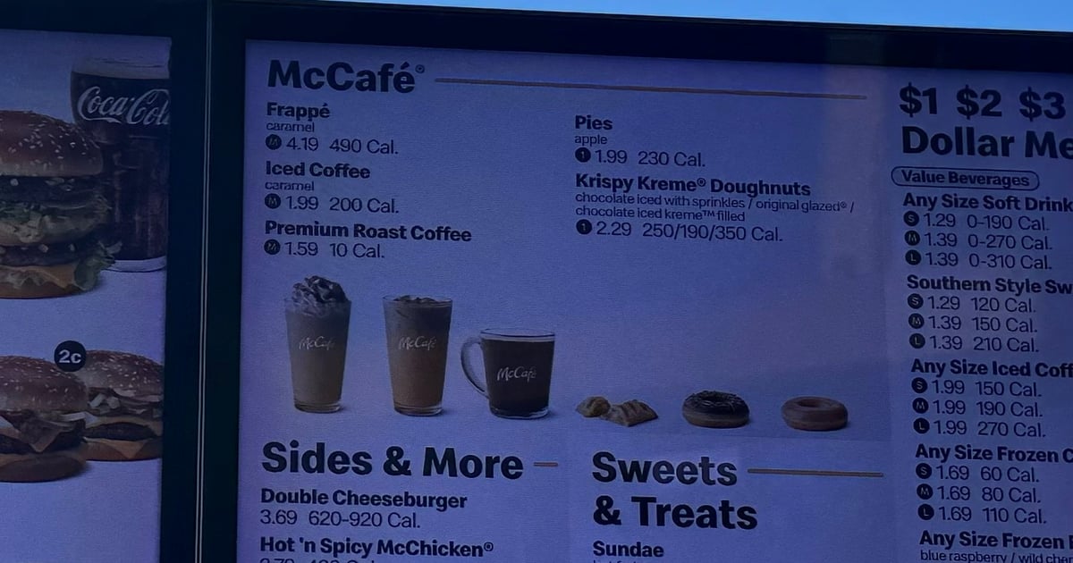 Some McDonald’s espresso machines are out of commission