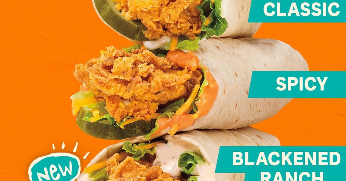Popeyes chicken wraps are now on the menu permanently