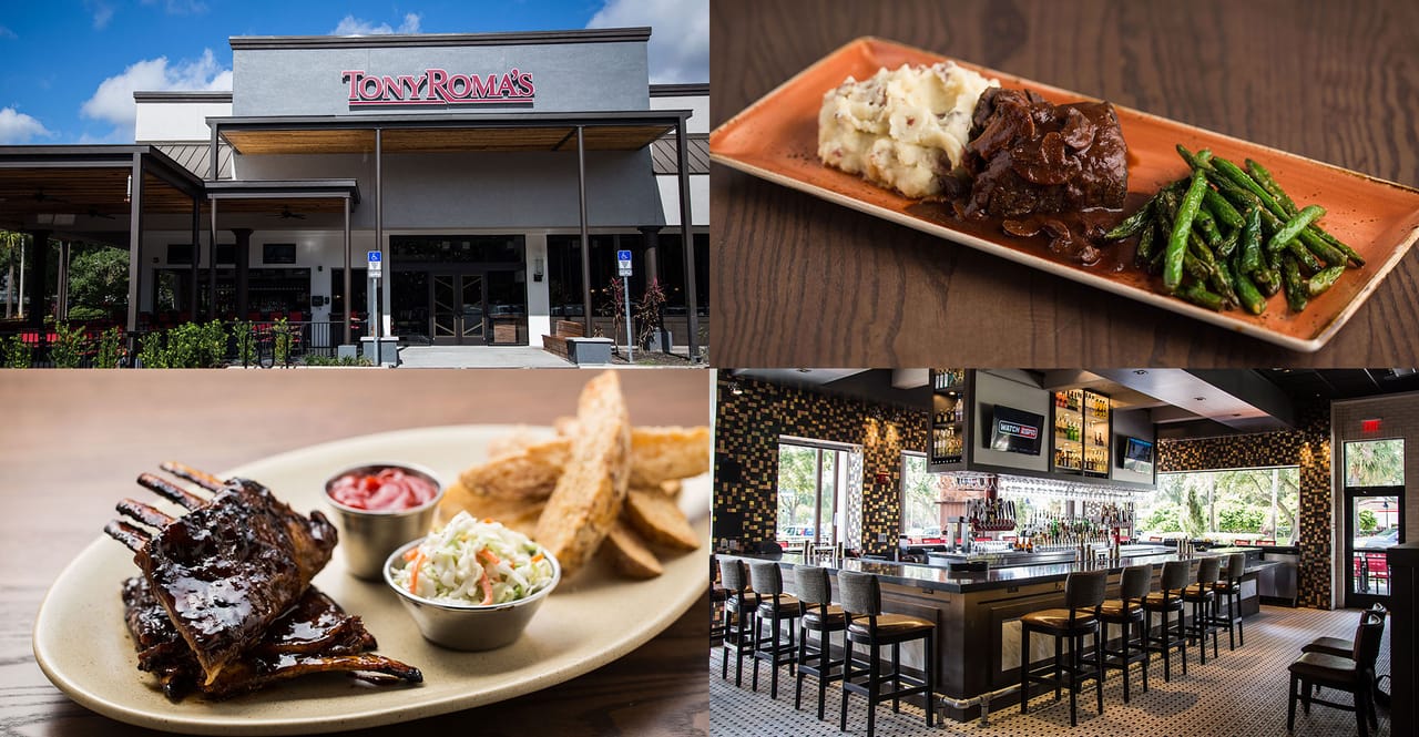 Tony Roma's Rd Inside Tony Roma’s revamped menu and design