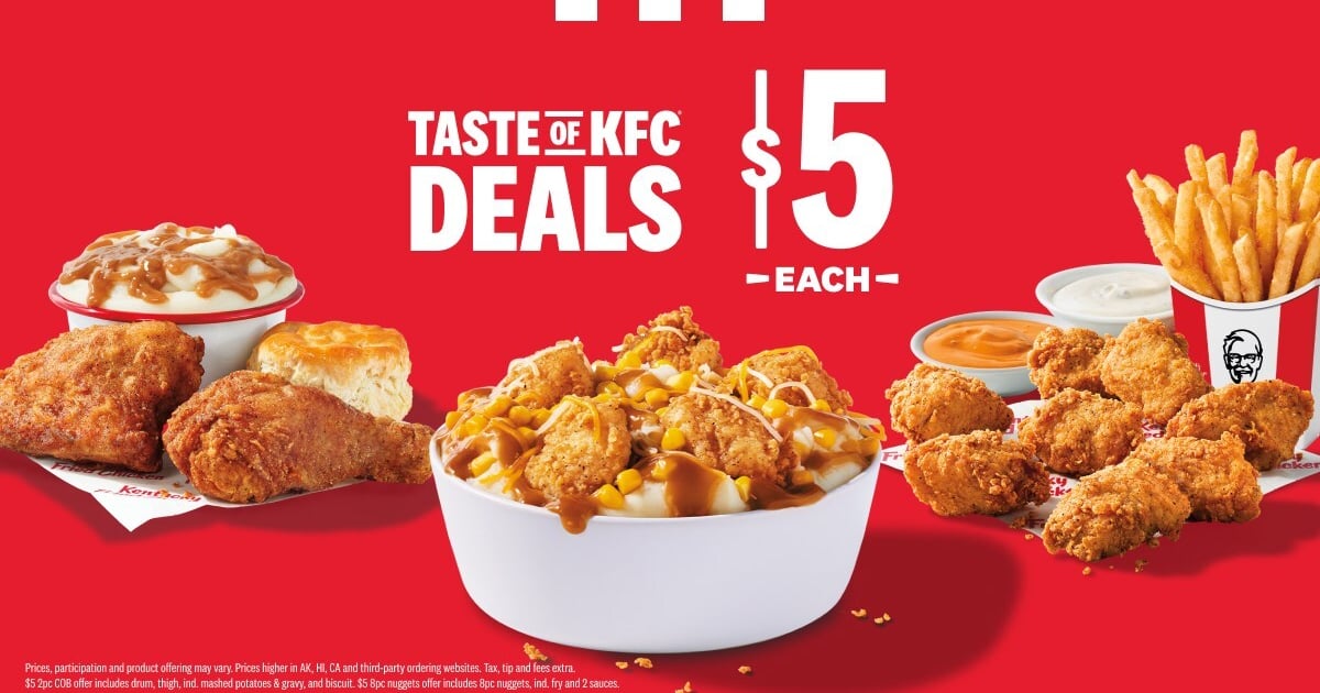 Kfc R30 Meals KFC expands its $5 meal offerings