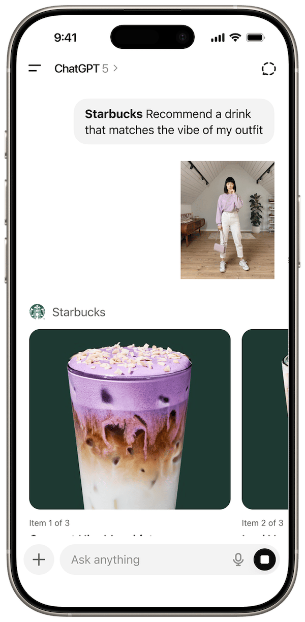 AI can now help you pick your Starbucks drink