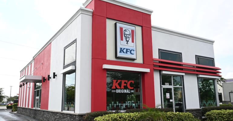 KFC restaurant exterior