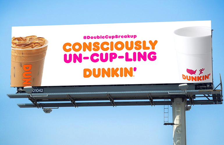The end of double-cupping is here, says Dunkin’