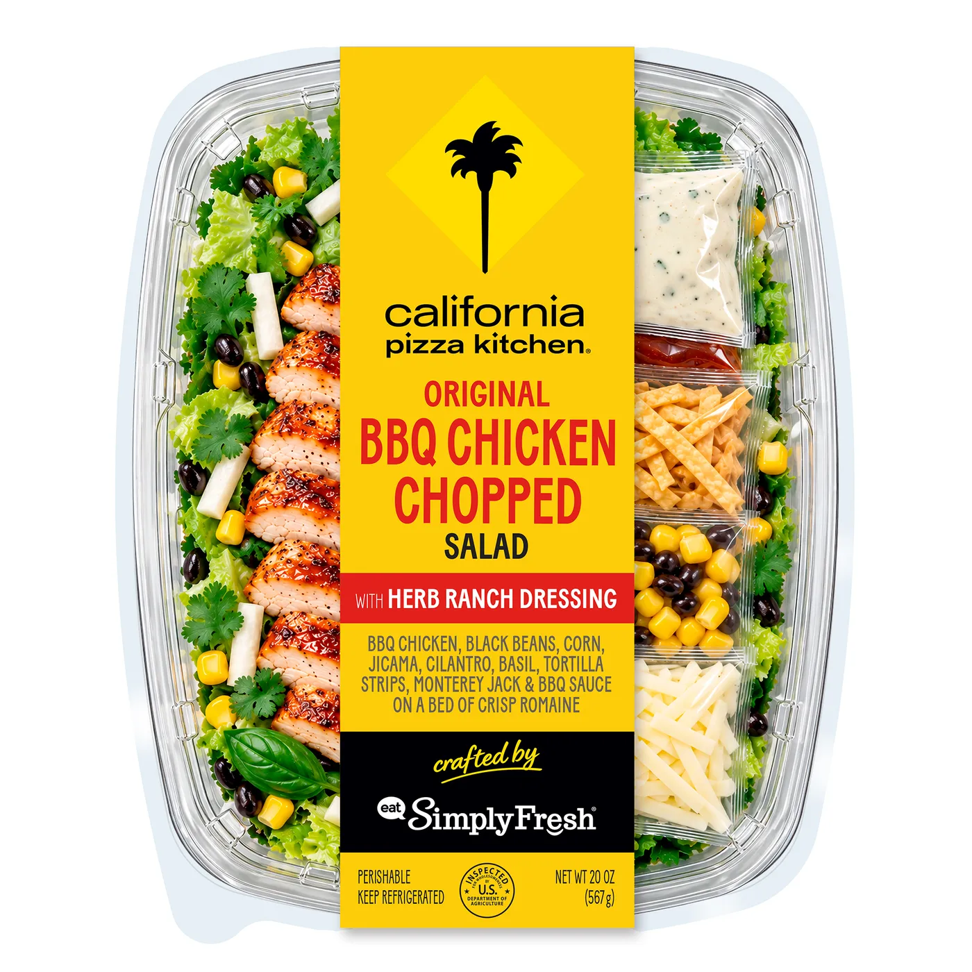 California Pizza Kitchen BBQ Chicken Chopped salad