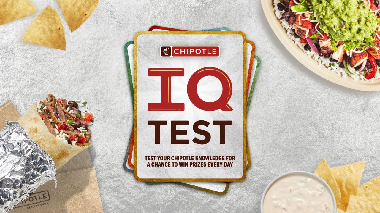 Chipotle Code Python Chipotle extends its signature IQ game to two weeks