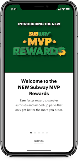 Subway Rewards Program Subway to debut new MVP Rewards loyalty program