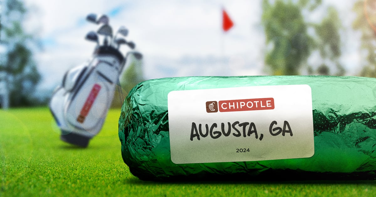 Chipotle is offering green burrito wrappers to celebrate Masters Week ...