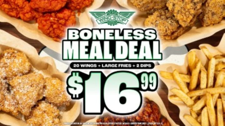 Wingstop brings back its Boneless Meal Deal