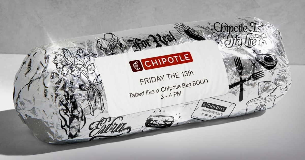 Chipotle continues its summer marketing barrage with June 13 tattoo promotion