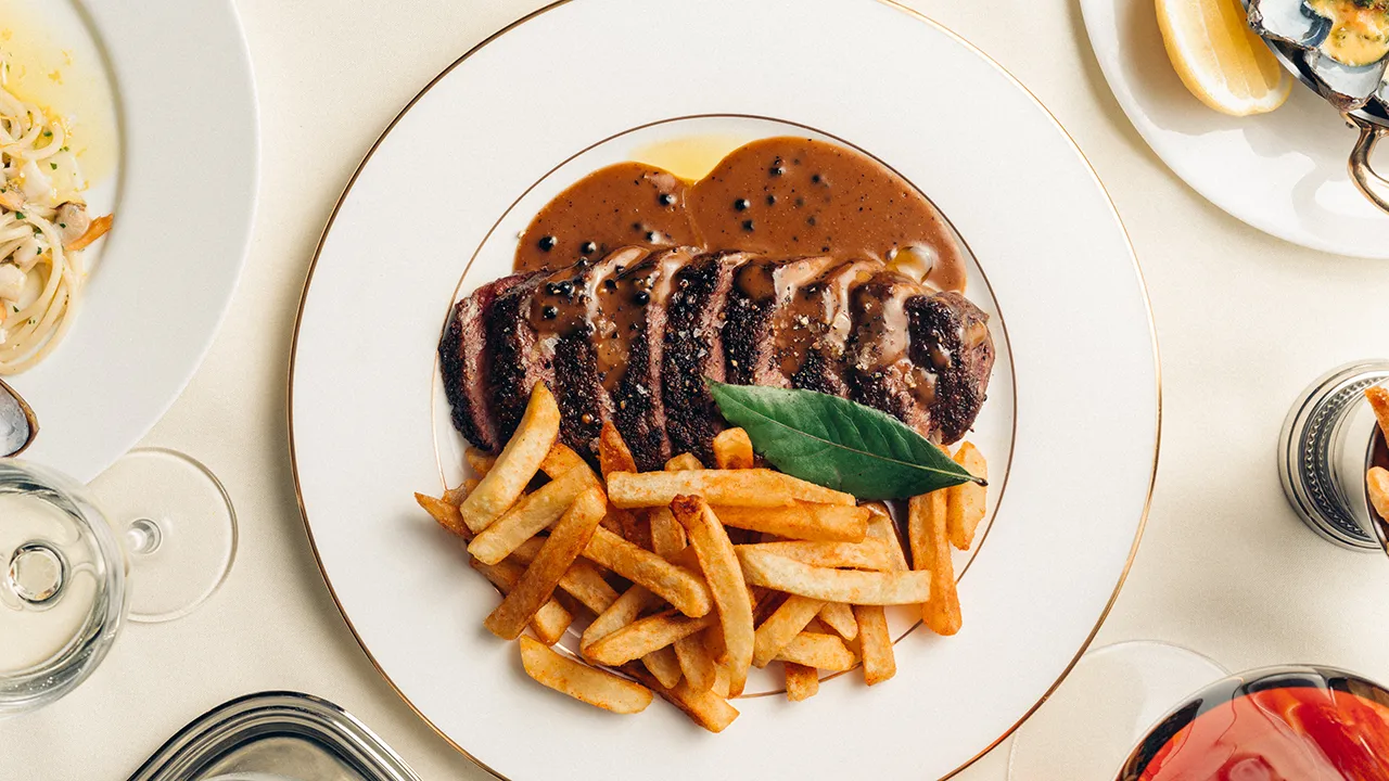 Cafe Charmant steak frites